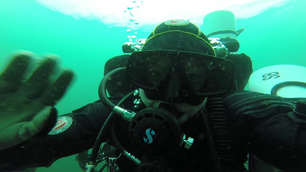 close up diver
