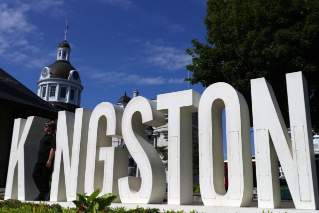 Kingston letter sign
