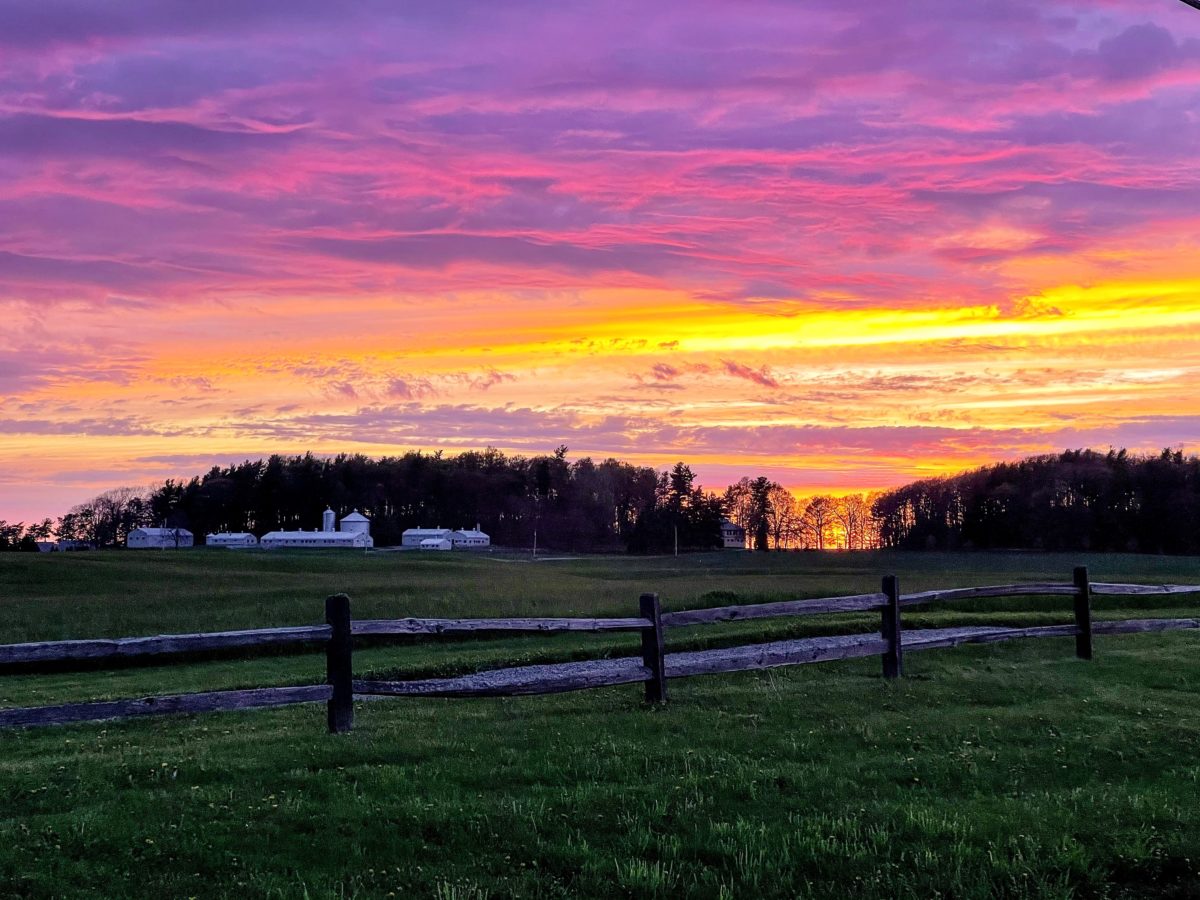 Sunset at Zenda Farms in Clayton